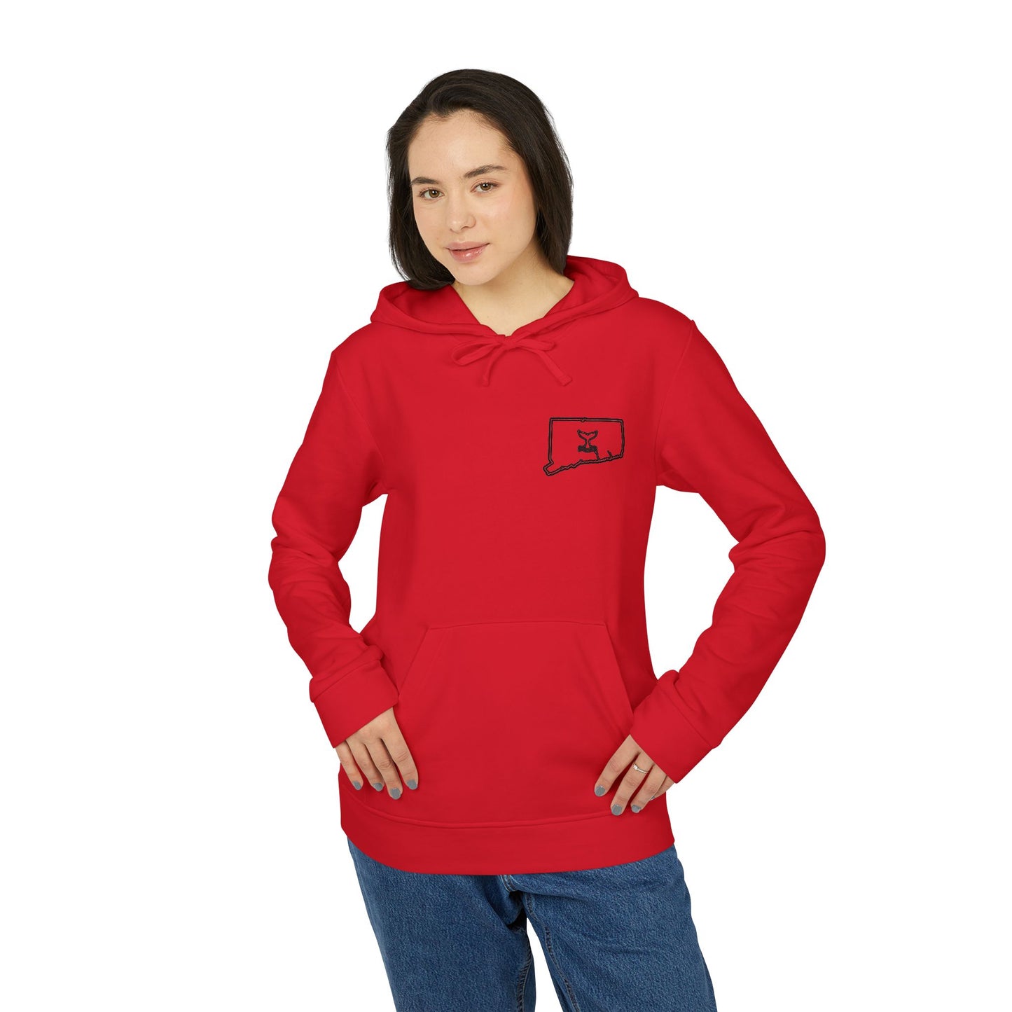 Connecticut Whale Tale adidas Unisex Fleece Hoodie