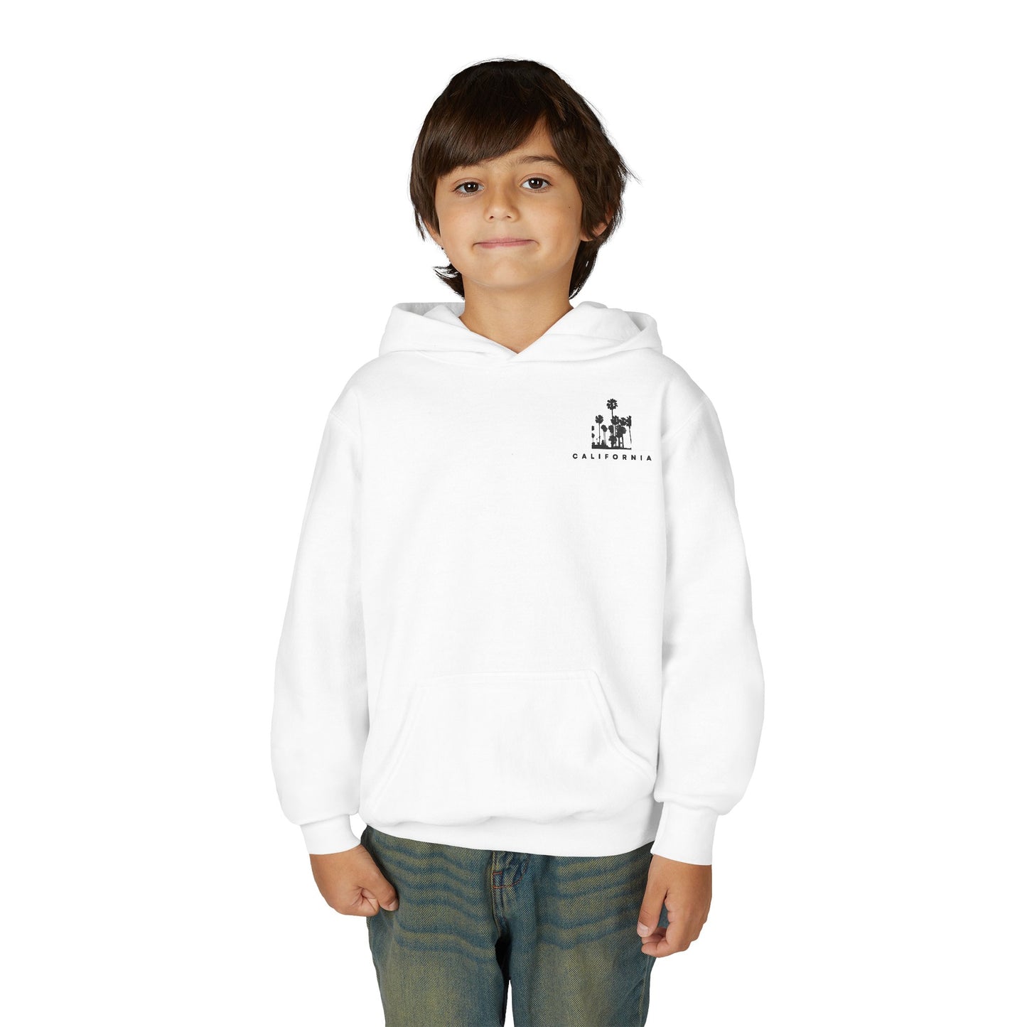 California Palm Graphic Hoodie — Youth Hooded Sweatshirt