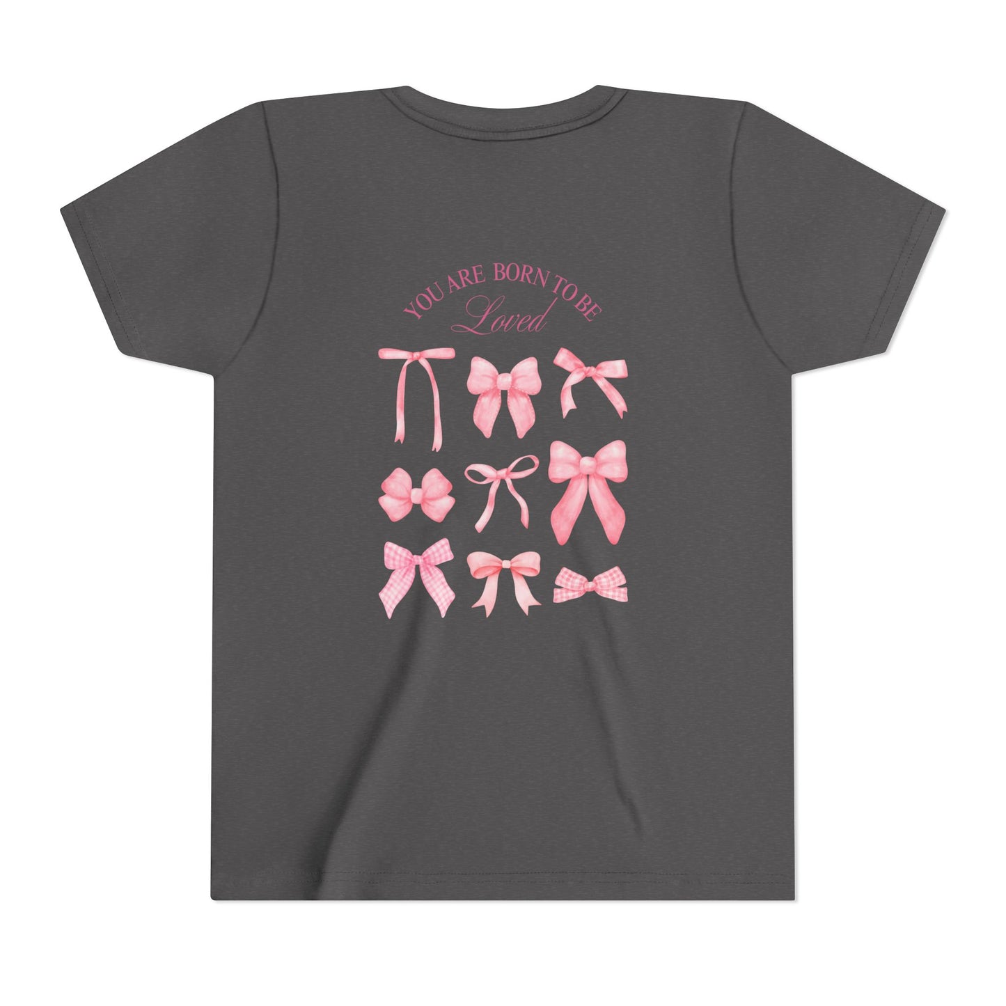 Pink Bow Graphic Youth Tee