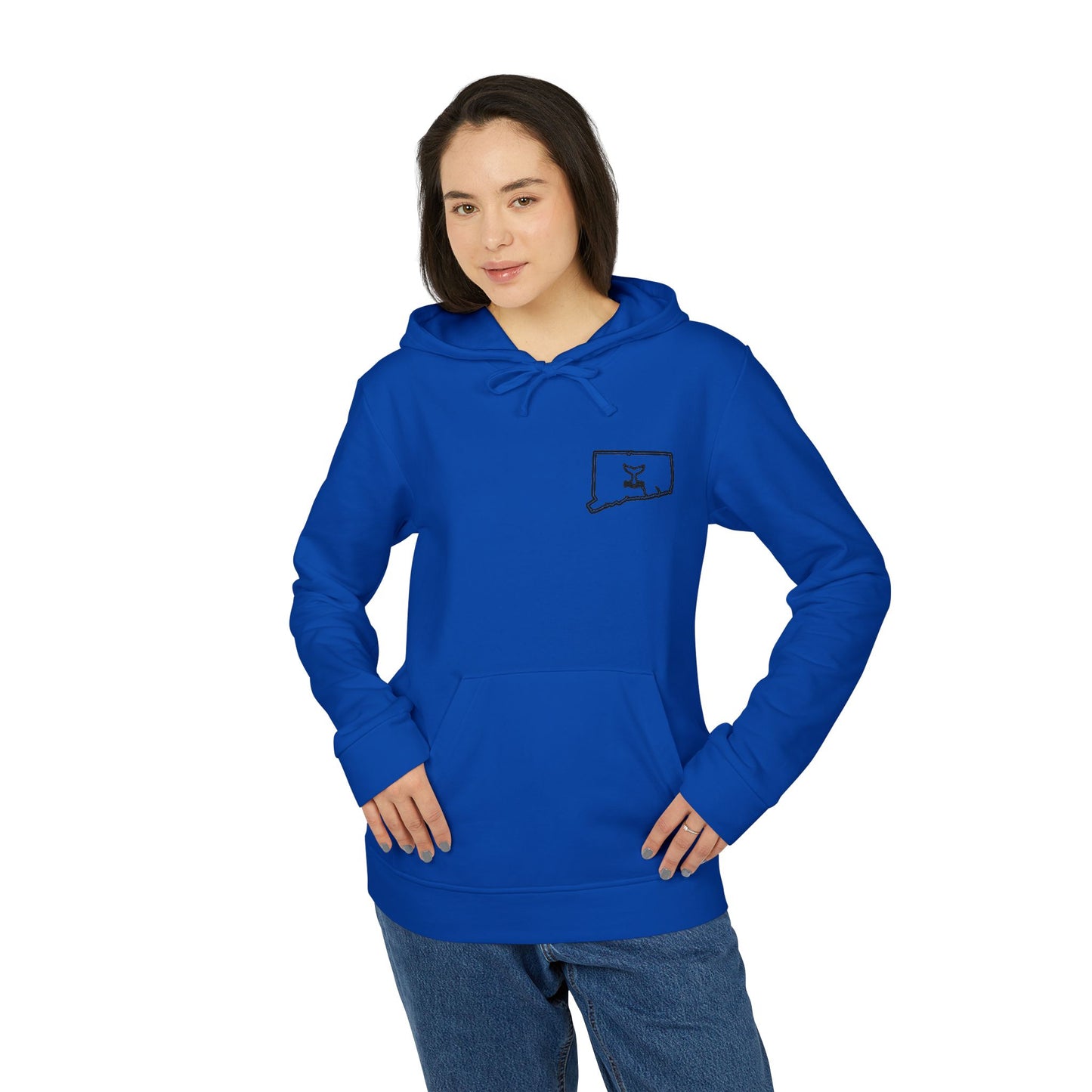 Connecticut Whale Tale adidas Unisex Fleece Hoodie