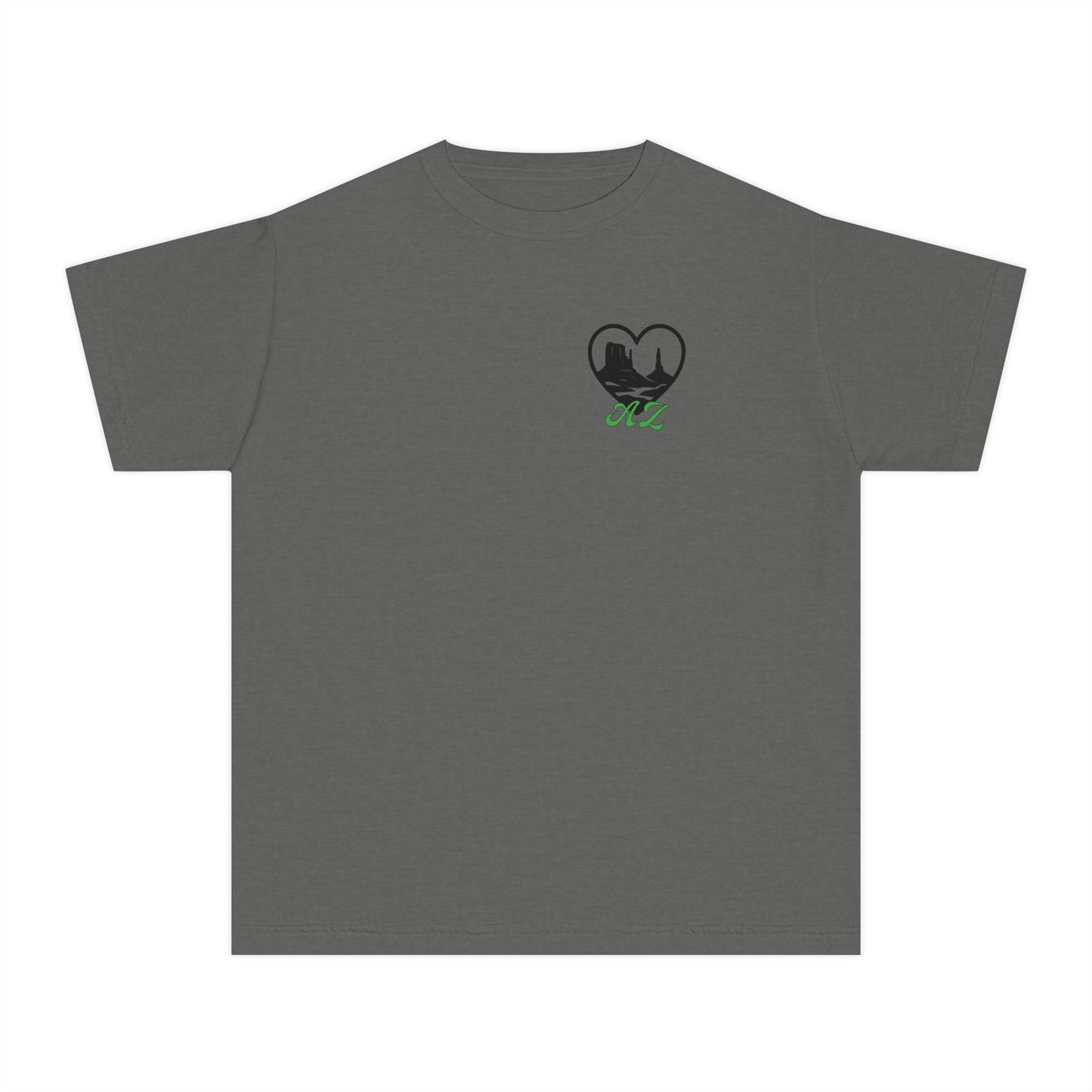 Youth Tee — Heart Mountain Nature Graphic Kids T‑Shirt