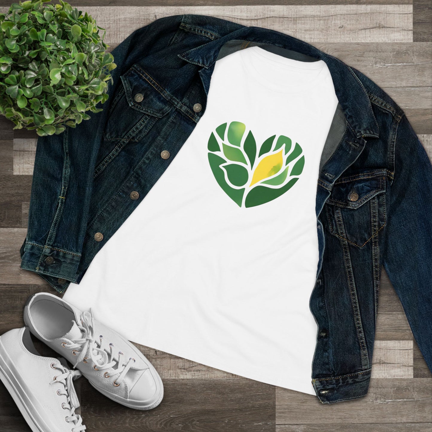 Watercolor Succulent Love Women's Tee