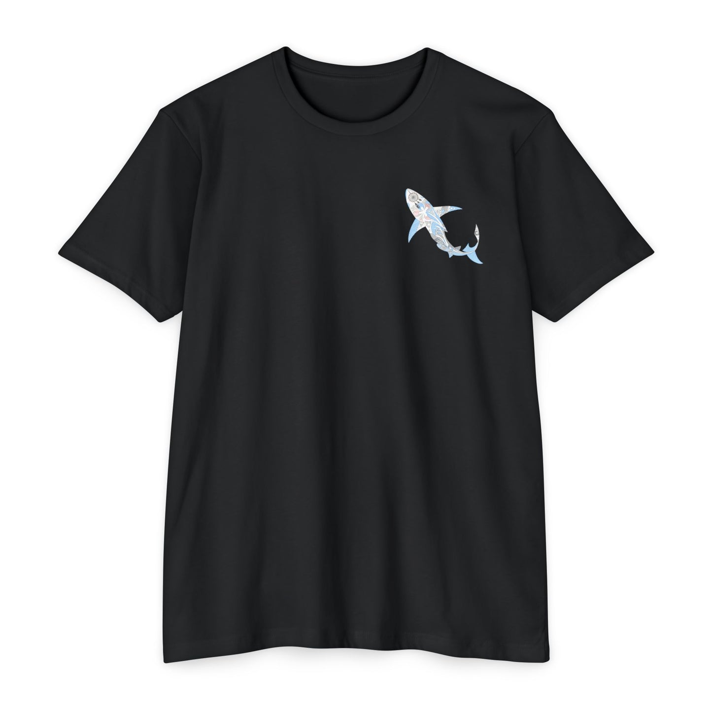 Shark Graphic T-Shirt — "Live Wild Dream Deep" Ocean Tee