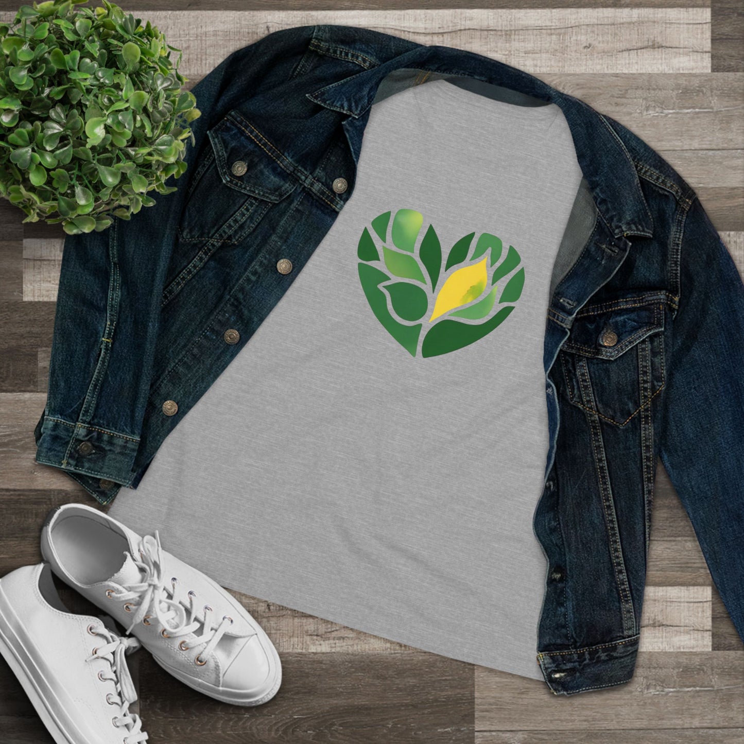 Watercolor Succulent Love Women's Tee
