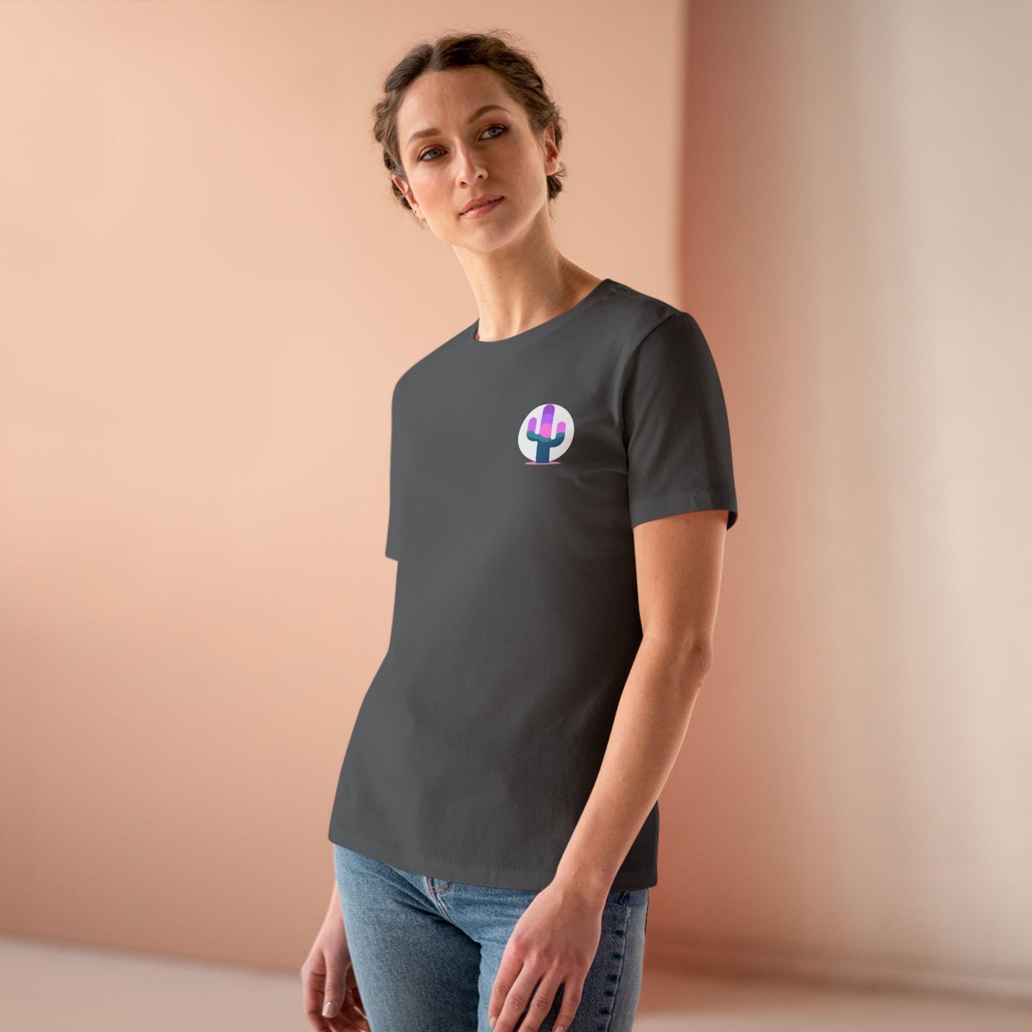 Sunset Cactus Logo- Women's Tee