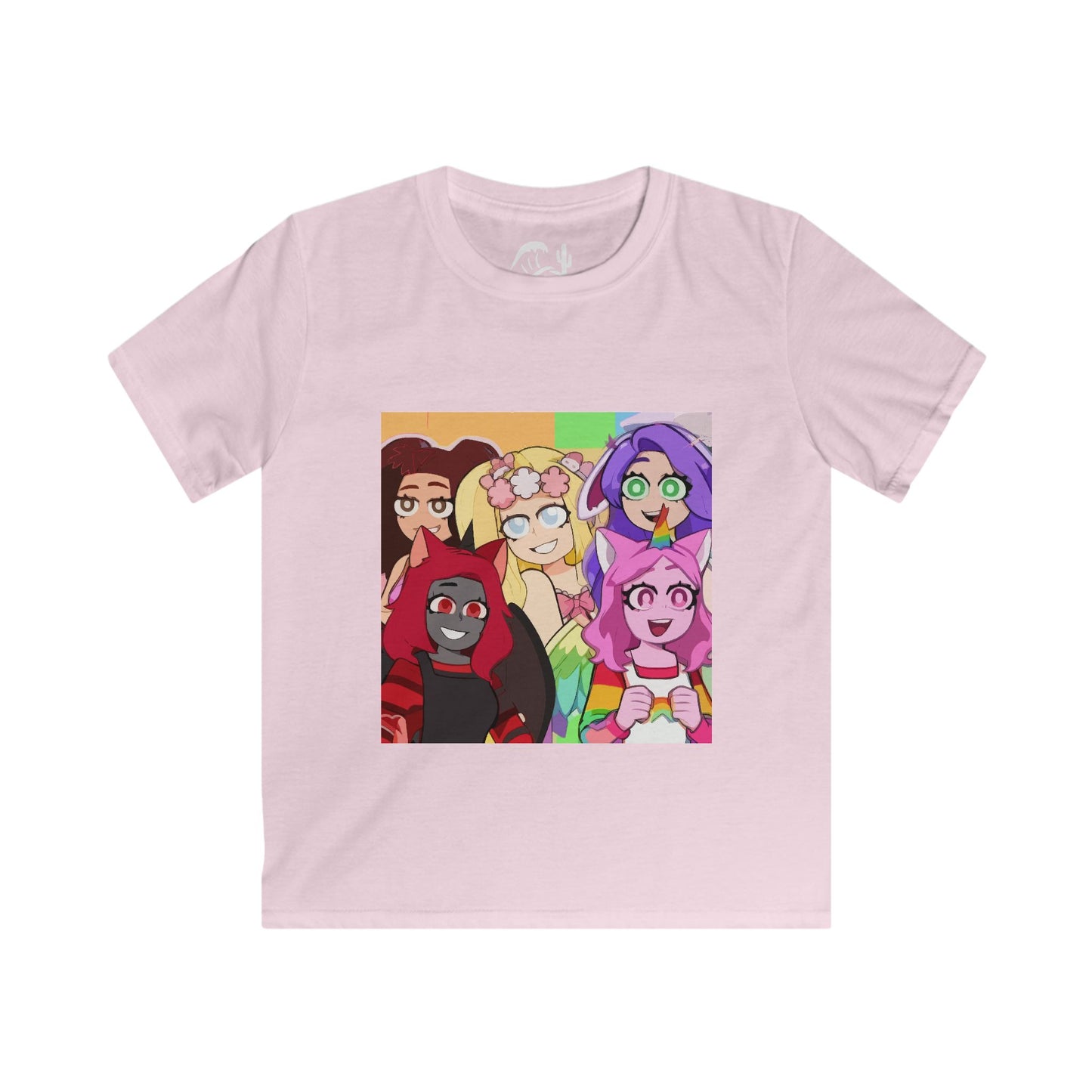 Colorful Cartoon Friends Kids Tee