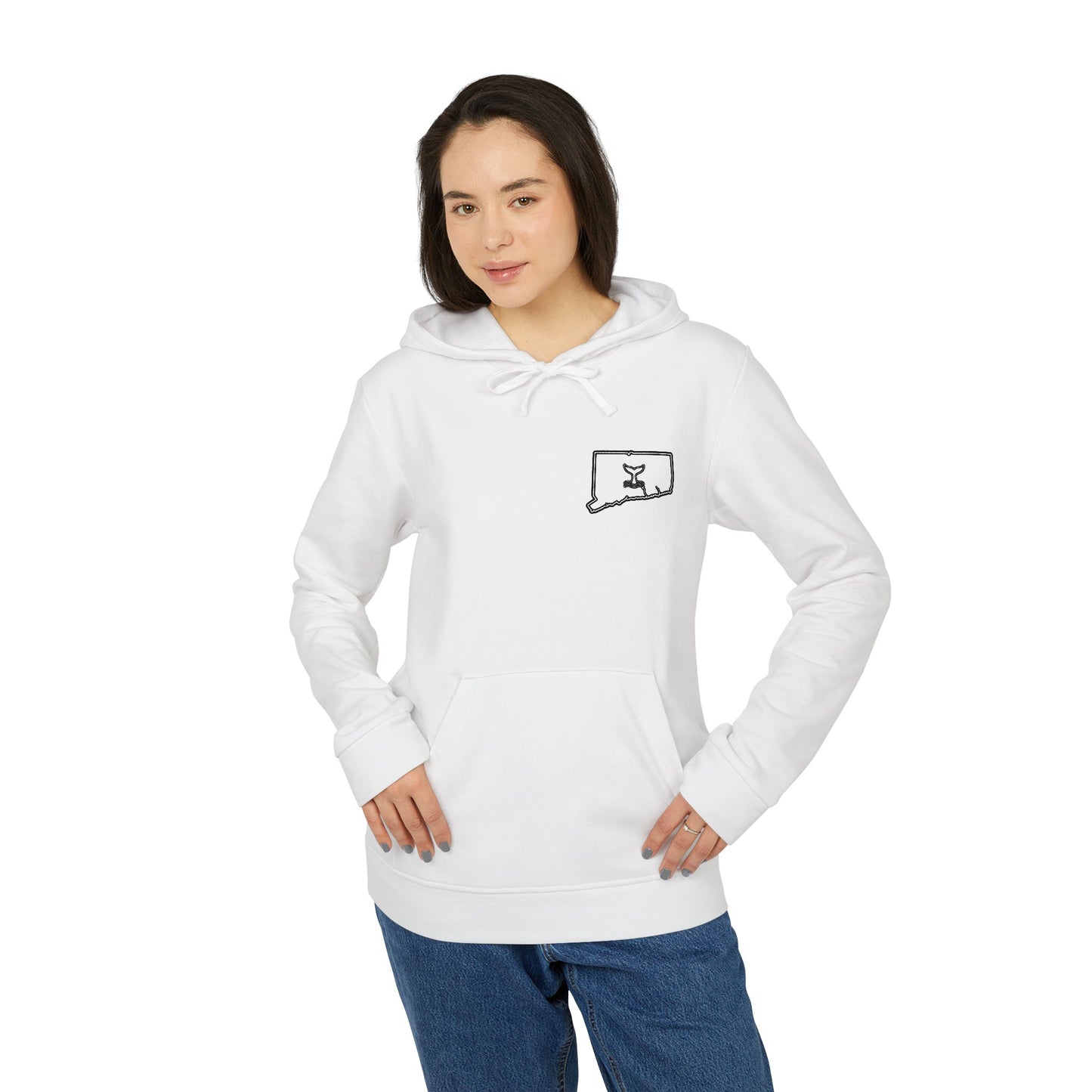 Connecticut Whale Tale adidas Unisex Fleece Hoodie