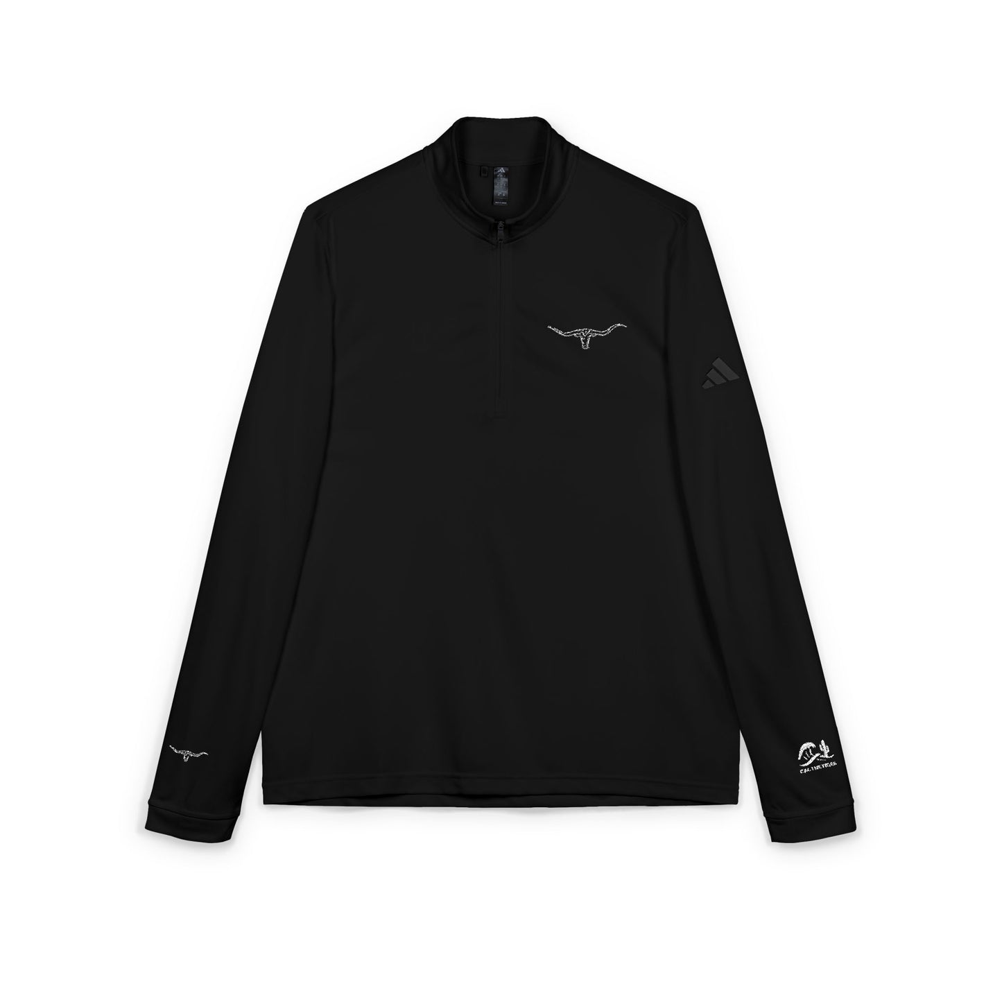 Embroidered Longhorn Adidas® Quarter-Zip Pullover