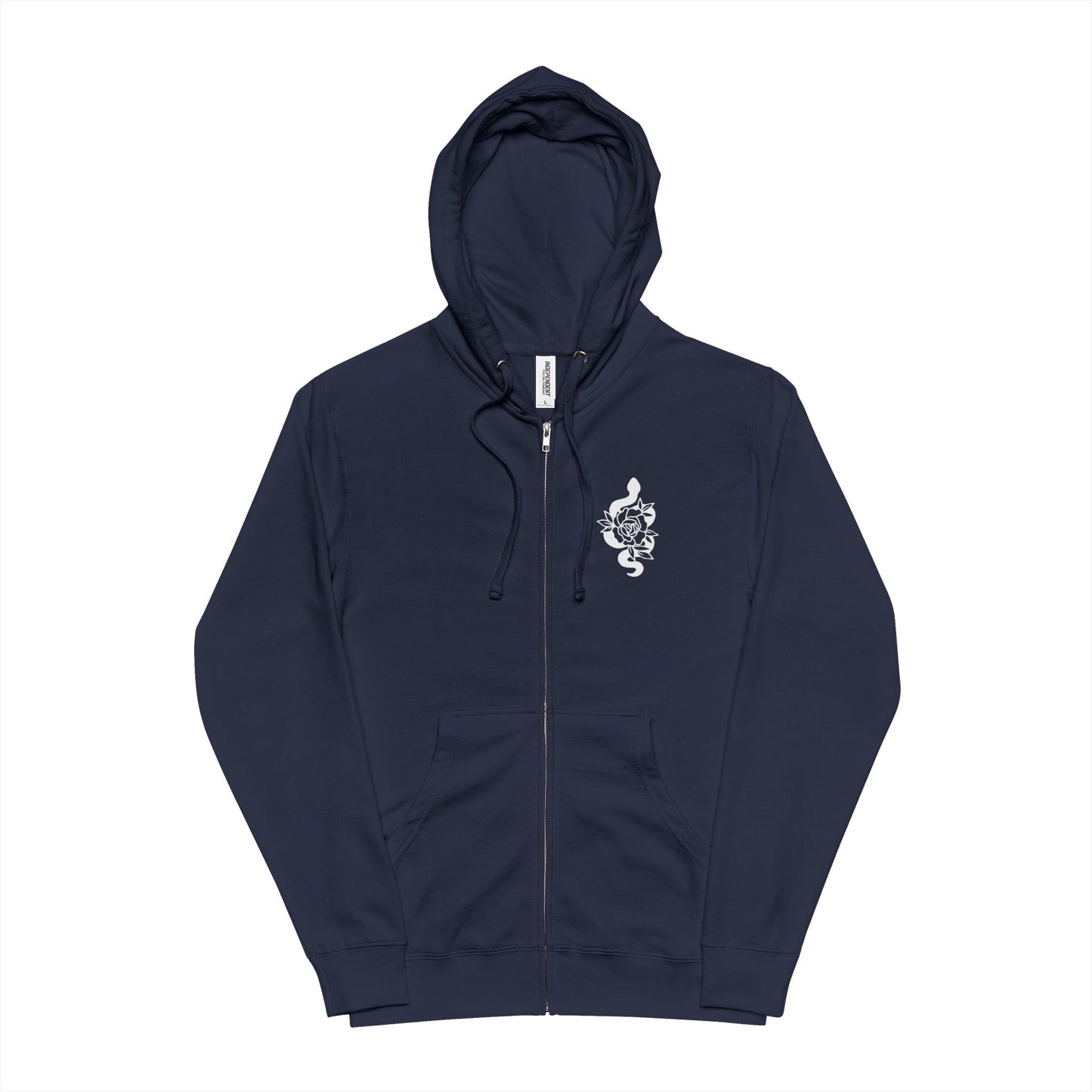 Floral Serpent Zip-Up Hoodie