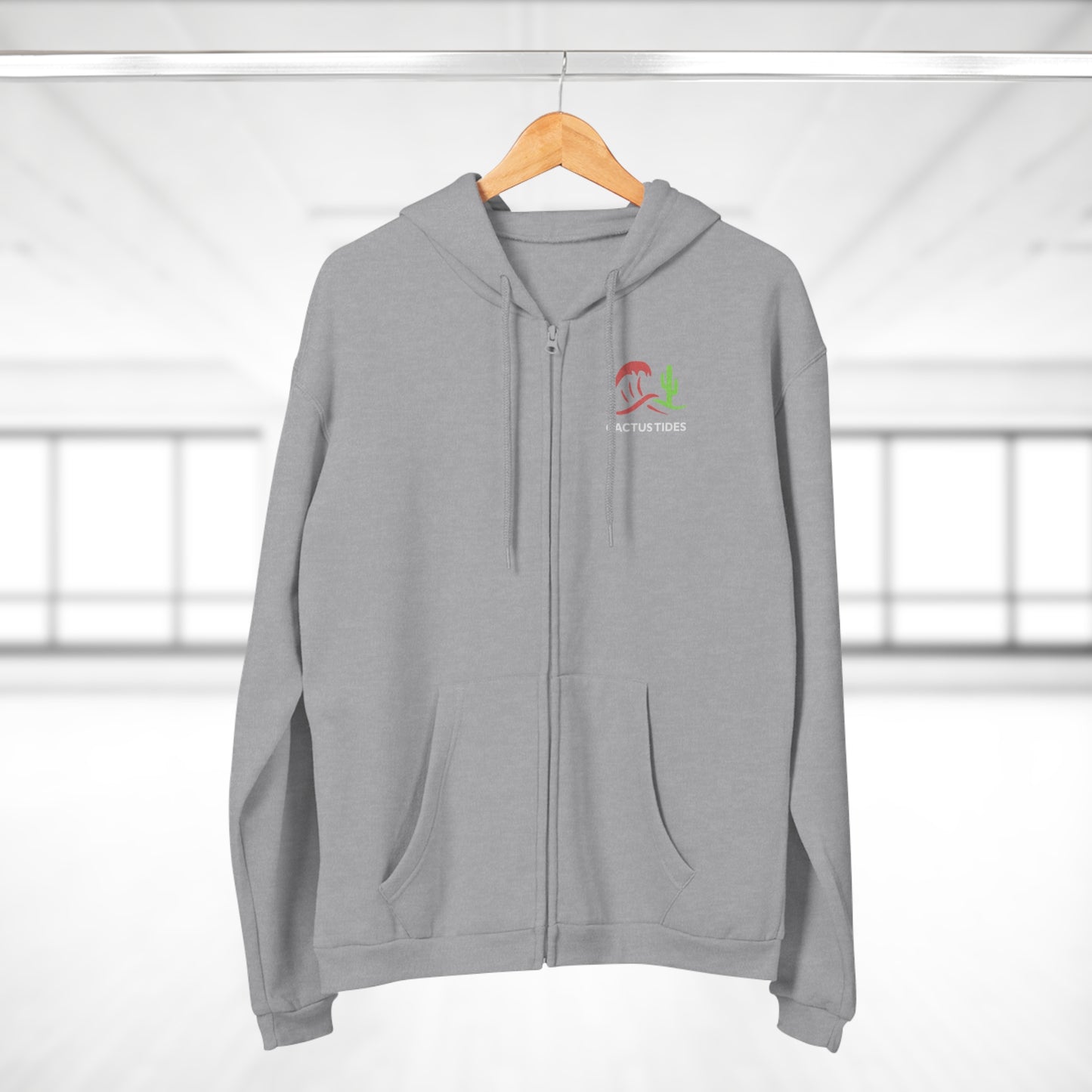 Cactus Tides Zip-Up Hoodie