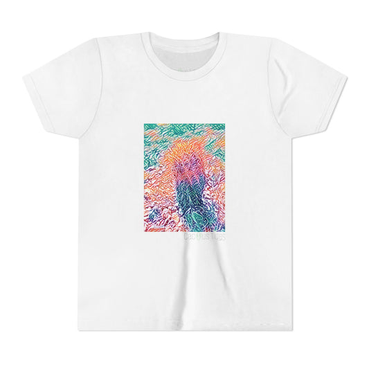 Colorful Dreamy Youth Tee, Artistic Tee for Kids, Summer Fashion, Birthday Gift, Unique Kidswear, Vibrant Short Sleeve Shirt