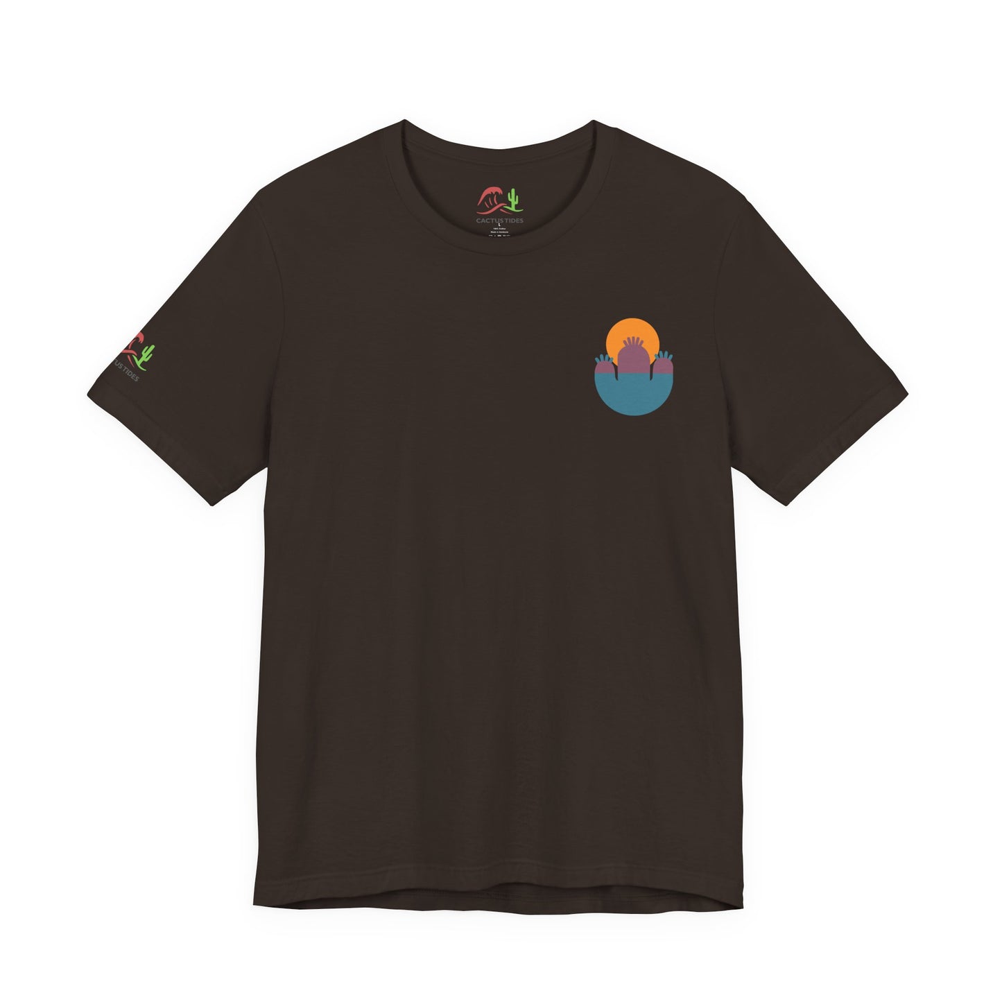 Abstract Sunset Cactus Unisex Jersey Tee
