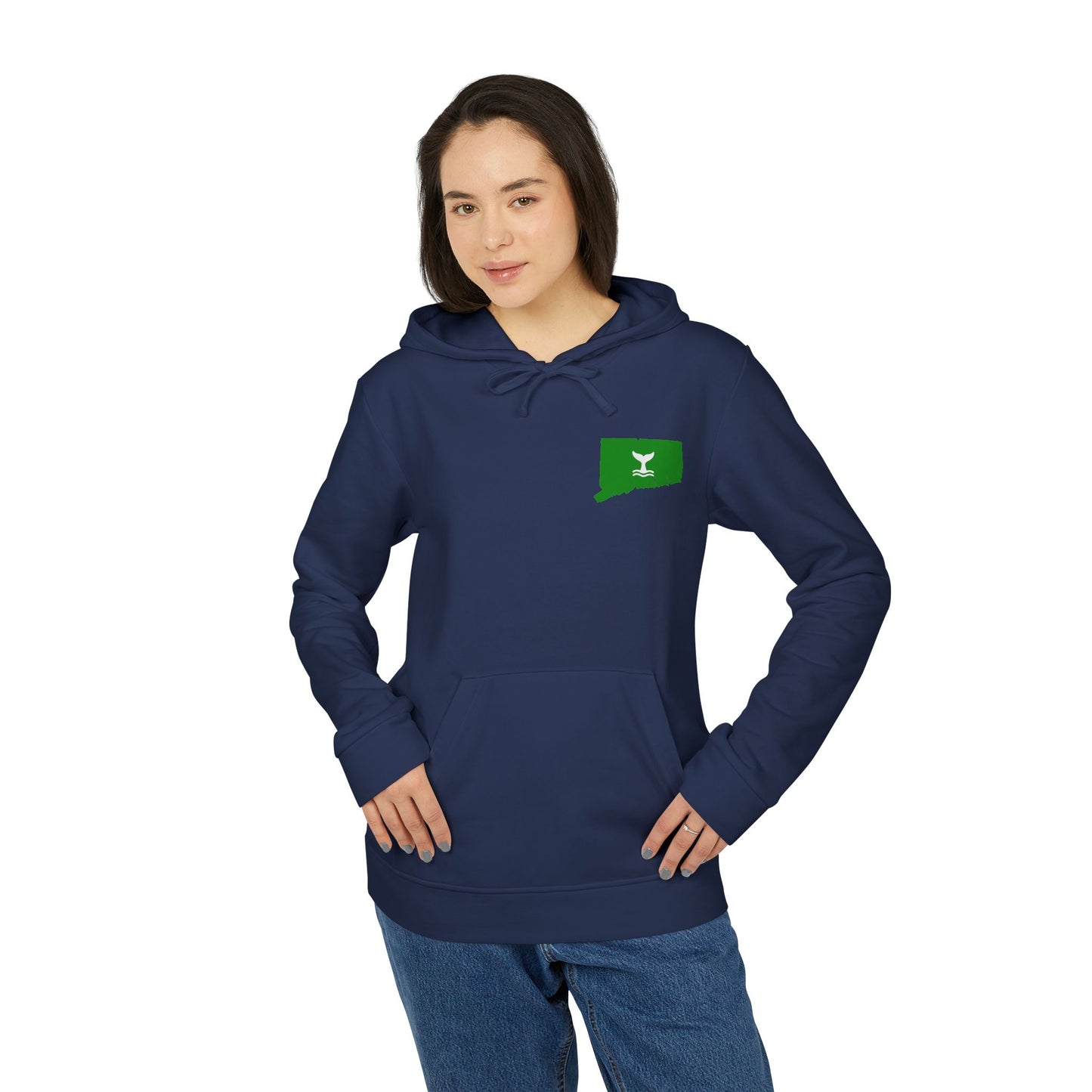 Connecticut Whale Tale adidas Unisex Fleece Hoodie