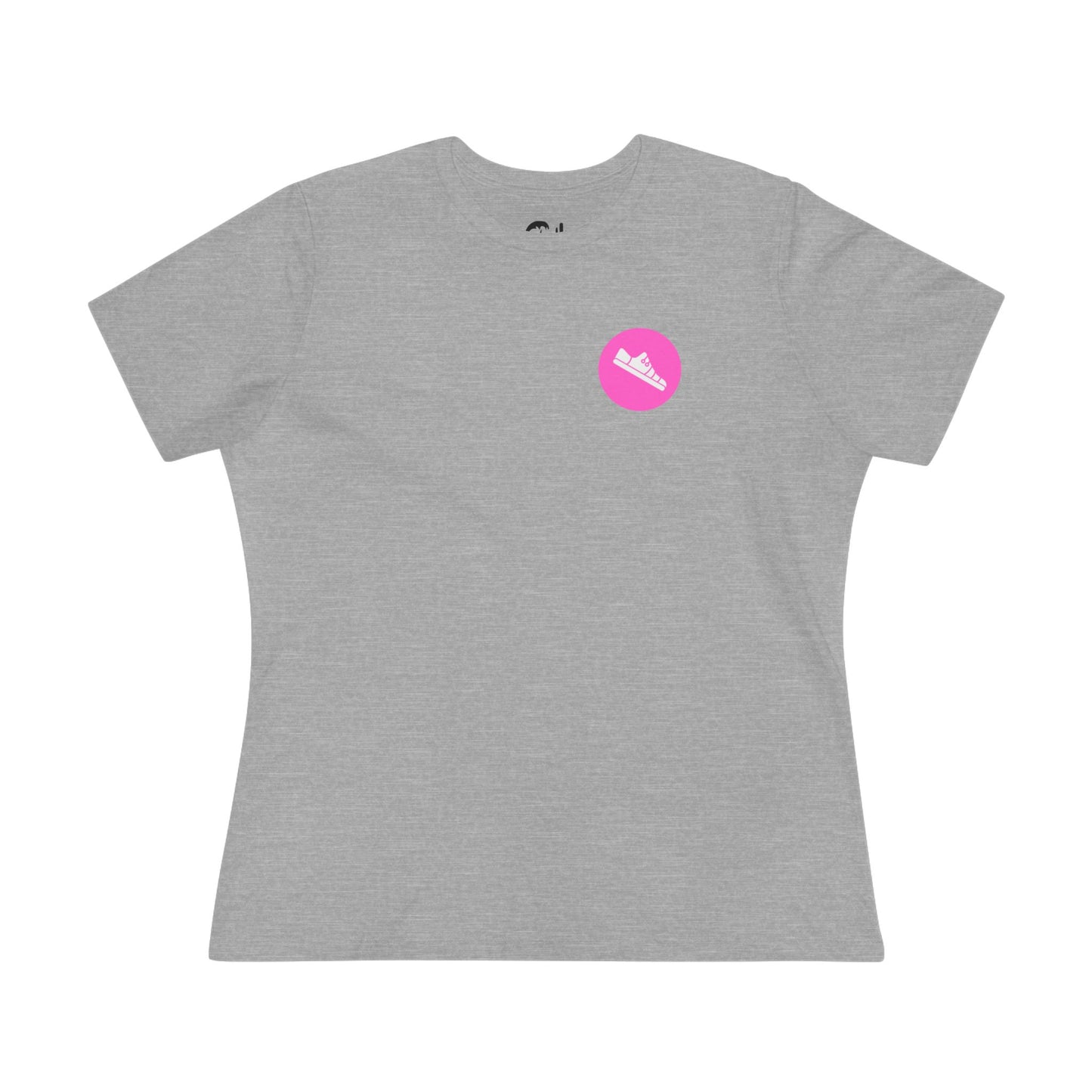 Breathe. Move. Repeat. Women’s Cotton Tee – Motivational Fitness Pink Graphic