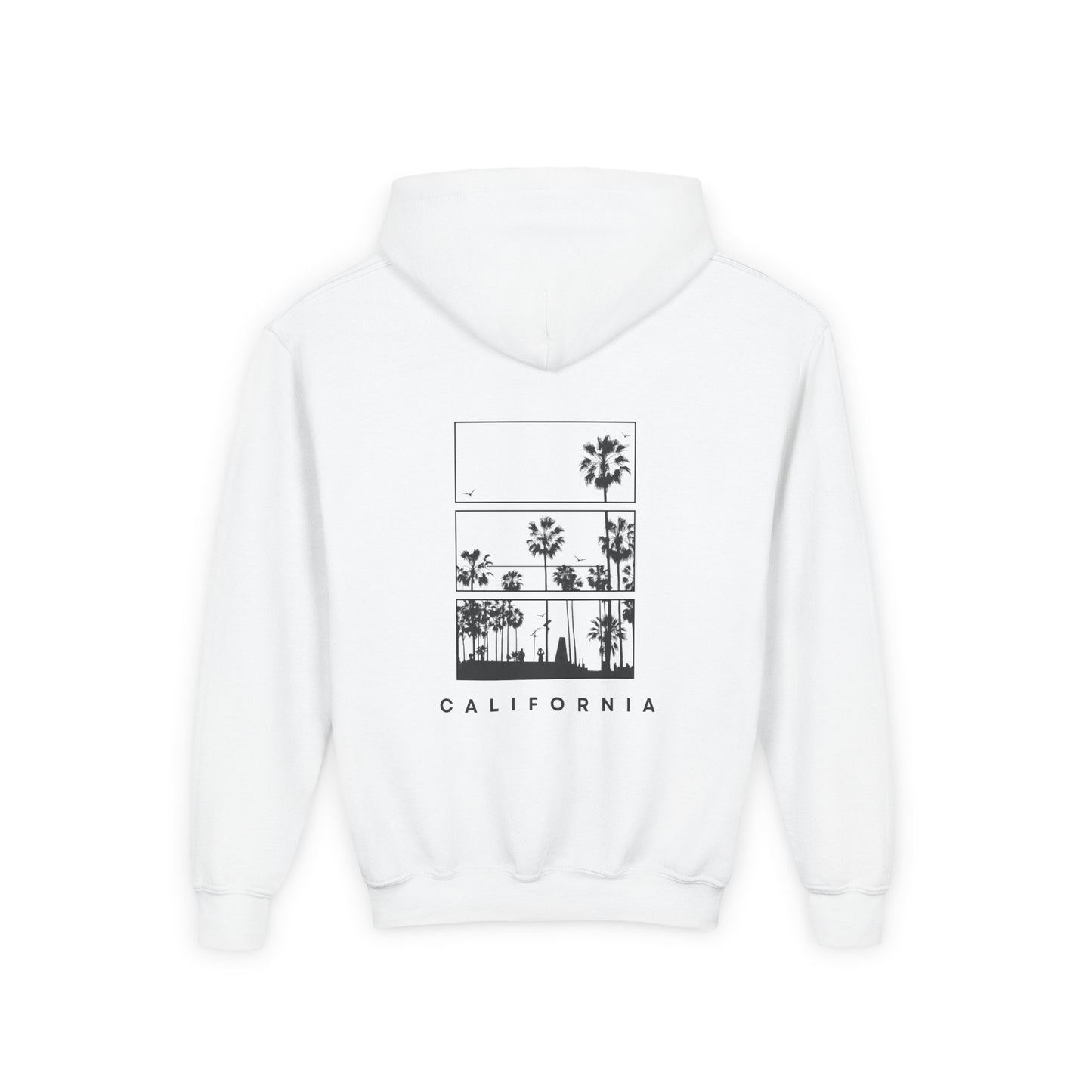 California Palm Graphic Hoodie — Youth Hooded Sweatshirt