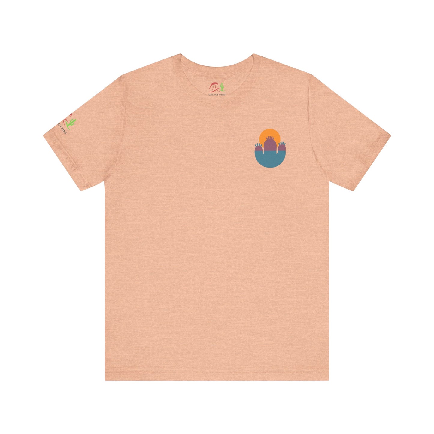 Abstract Sunset Cactus Unisex Jersey Tee