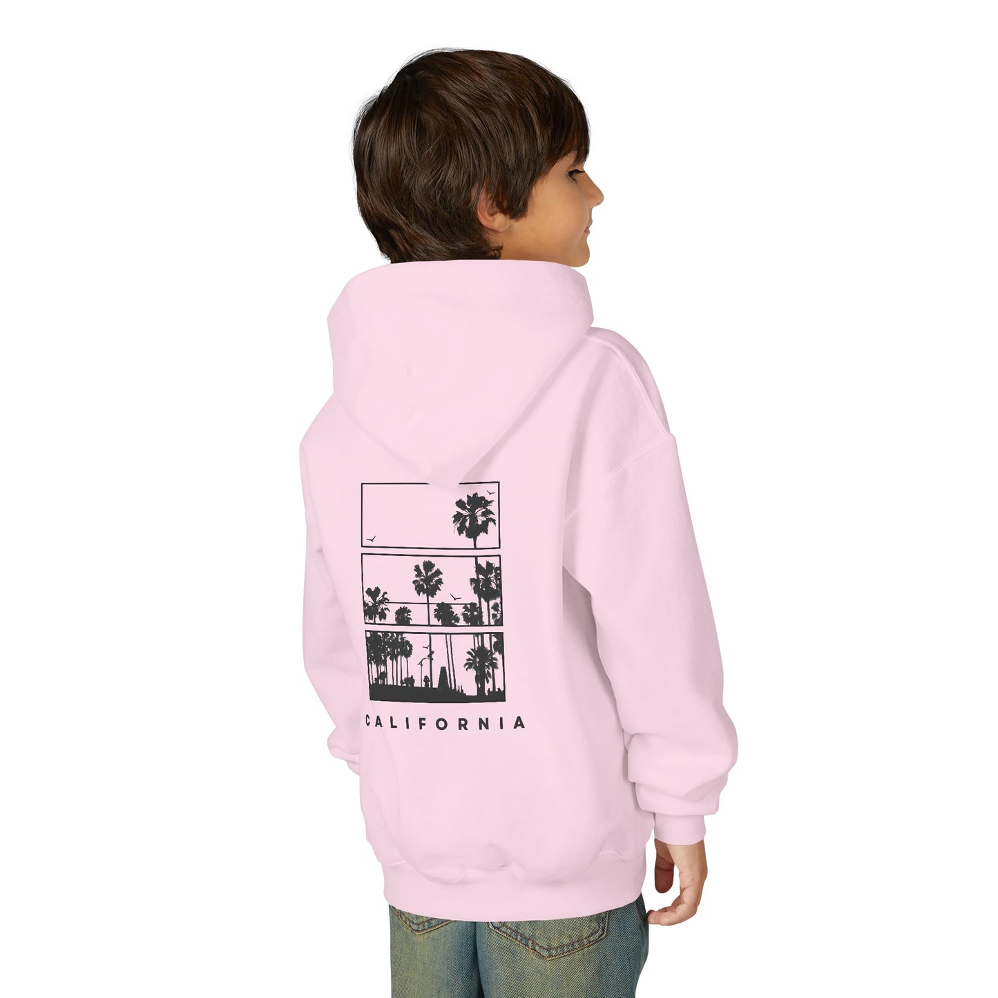 California Palm Graphic Hoodie — Youth Hooded Sweatshirt