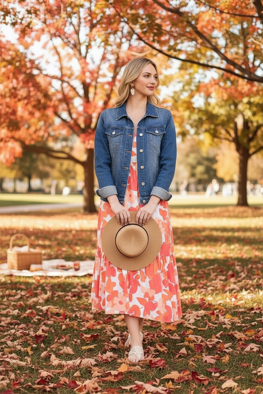 Lime 'N' Chili Sleeveless Floral Print V-Neck Midi Dress